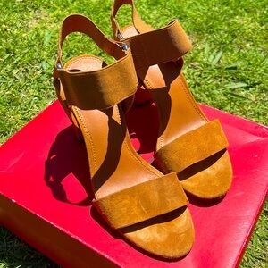 Brown Block heels size 7